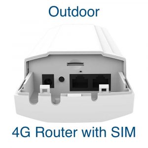 PP14O | Unlocked Outdoor POE capable 4G LTE Router with SIM Slot, ESD and Surge protection